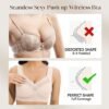 Zen Chic Bra - Seamless Powerful Push Up Wireless Bra Lift Full-Figure Posture Correcting Bra Ice Silk Anti Sagging Bra