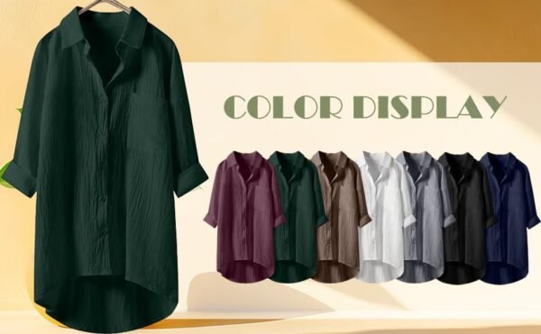 1757957539_516-Glhzq5L._AC_.jpg Linen Shirt for Women Breathable Tops Loose Crewneck Tops Womens Daily T Shirts Summer Shirts for Women 2025