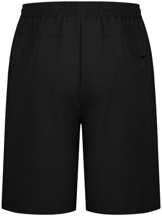 Generic Drawstring Cargo Shorts for Men Elastic Waist Shorts Casual Cotton Shorts Summer Lightweight Shorts with Pockets