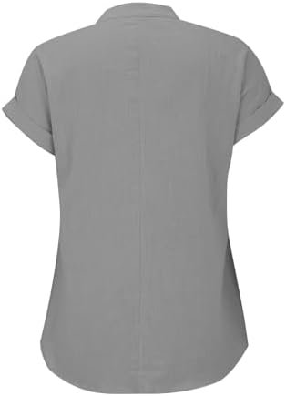 Linen Shirts for Women 2025 Vacation Beach Lightweight Gauze Tops Dressy Casual Loose Fit Comfy Blouse Y2k Tunic