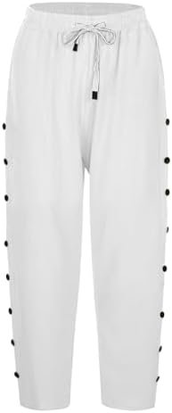 21NkCv4kVxL._AC_.jpg Striped Linen Pants Women Linen Capri Pants Lightweight Spring Summer Pants for Women 2025 Ladies Pinstripe Pants