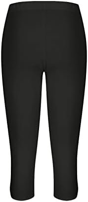 Womens Capris for Summer Dressy Cropped High Waist Yoga Pants Comfy Stretchy Leggings Workout Compression Pants