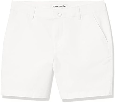Amazon Essentials Women's Mid-Rise Slim-Fit 5 Inch Inseam Khaki Short (Available in Straight and Curvy Fits)