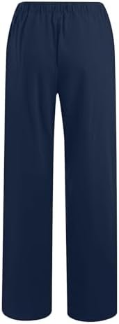 21qZgEdFRLL._AC_.jpg Linen Pants Women Casual Linen High Waist Pant Loose Fit Summer Pants Trousers Cotton Linen Palazzo Pants with Pockets