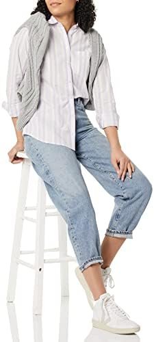 310oIKnWJLL._AC_.jpg Amazon Essentials Women's Regular-Fit Long-Sleeve Button-Down Poplin Shirt