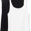 Amazon Essentials Women's Slim-Fit Thin Strap Tank Top, Pack of 2