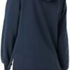 315WaNiHmL._AC_.jpg Amazon Essentials Women's Fleece Hooded Tunic Sweatshirt