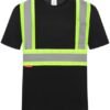 ProtectX High Visibility Short Sleeve Shirts Reflective Hi Vis Safety Shirts for Men and Women Shirts for Construction 1 Pack