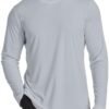 6 Pack Men's Quick Dry Long Sleeve Shirts UPF 50+ UV Sun Protection SPF Shirt Moisture Wicking T-Shirt for Casual Workout