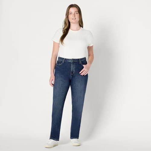 Amazon Essentials Women's High-Rise Straight Leg Jean
