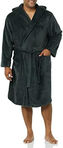 3173UlKV4xL._AC_.jpg Amazon Essentials Men's Mid-Length Plush Robe