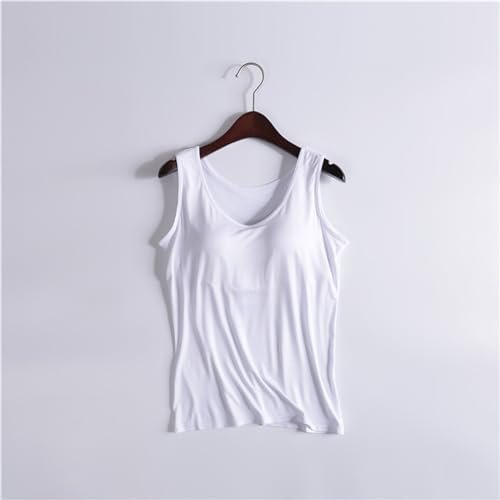 Tank Tops with Built in Bras for Women Sports Cute Cami Workout Plus Size Camisoles Spaghetti Strap Under Clothes