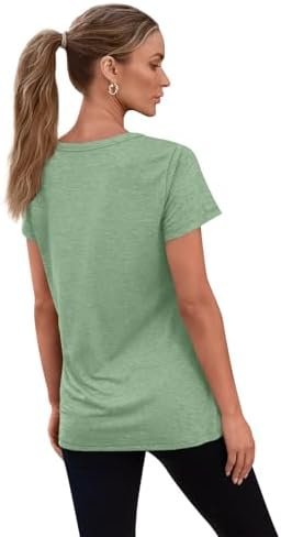 SUNBS 3 Pack Womens V Neck T Shirts Short Sleeve Tees Lightweight Summer Tops with Pocket