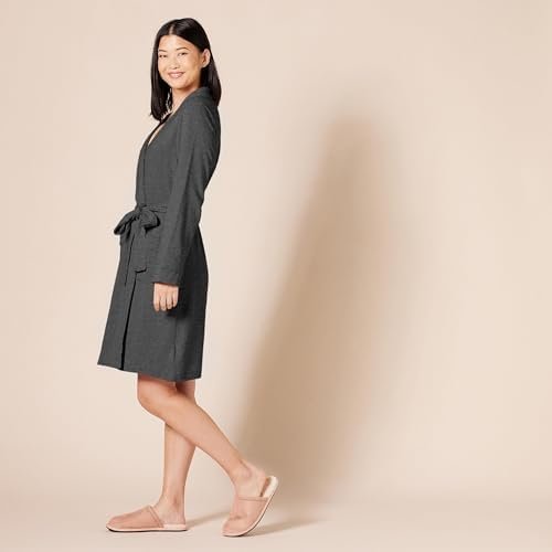 Amazon Essentials Women's Lightweight Waffle Mid-Length Robe (Available in Plus Size)