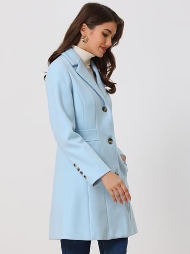 31E8JnhTiSL._AC_.jpg Allegra K Women's Trench Coats Single Breasted Long Outerwear Winter Coat