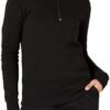31F5ZBaIQRL._AC_.jpg Amazon Essentials Women's Long-Sleeve Fleece Quarter-Zip Top (Available in Plus Size)