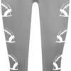 Lastesso High Waist Legging for Women Football Print Shiny Gym Yoga Pants Hidden Scrunch Butt Lift Pants
