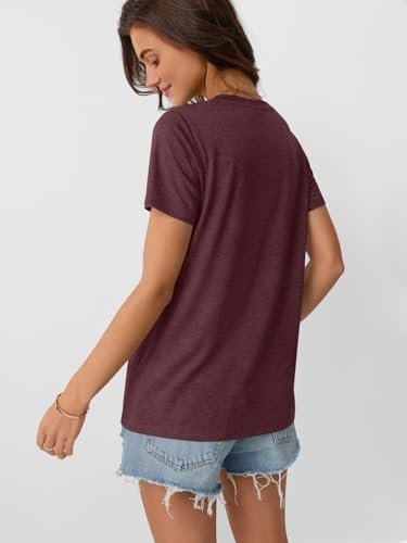 AUTOMET Womens Summer Tops Workout Shirts Beach Vacation Outfits Business Tshirts Dressy Fashion Spring Clothes 2025