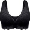 Seamless Bras for Women Front Closure No Underwire Bras Pushup Comfort Bra Breathable Lace Bra Plus Size Bras