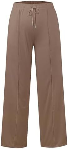 31KDBnRqNNL._AC_.jpg SHAOBGE Oversized Wide Leg Sweatpants Women Elastic Drawstring Straight Leg Sweatpants Low Waisted Baggy Lounge Pants Pocket