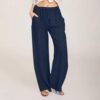 31KluOEqXqL._AC_.jpg Linen Pants Women Casual Linen High Waist Pant Loose Fit Summer Pants Trousers Cotton Linen Palazzo Pants with Pockets