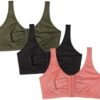 Fruit of the Loom Women's Multi-Pack Front Closure Cotton Bra