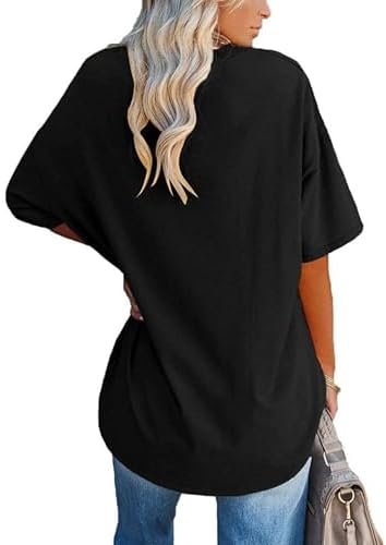 luwita Oversized T Shirts for Women Loose Fit Crewneck Short Sleeve Tops Summer Casual Blouse Y2K 2025 Basic Tees