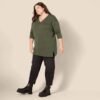 Amazon Essentials Women's Lightweight Long-Sleeve V-Neck Tunic Sweater (Available in Plus Size)
