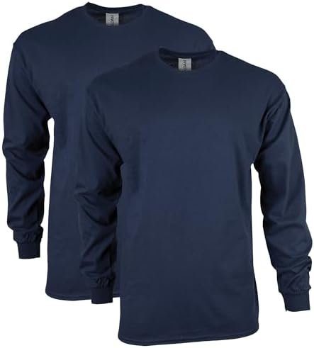 31T3U5SEHGL._AC_.jpg Gildan Adult Ultra Cotton Long Sleeve T-Shirt, Style G2400, Multipack