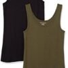 Amazon Essentials Women's Slim-Fit Tank Top, Pack of 2