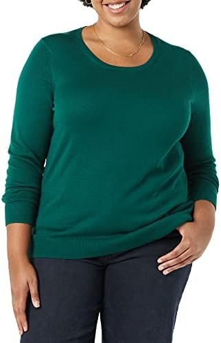 Amazon Essentials Women's Long-Sleeve Lightweight Crewneck Sweater (Available in Plus Size)