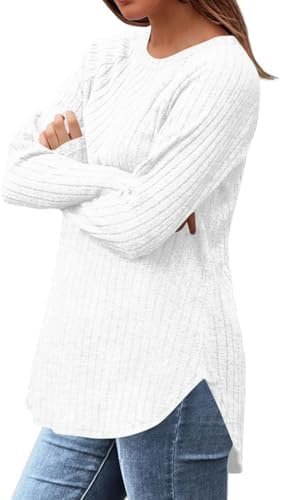 Tunic Pullover Fall Shirts Women Clothes Long Sleeve Shirt Woman Wear Fashion 2025 Trendy Travel Outfit Winter Tops