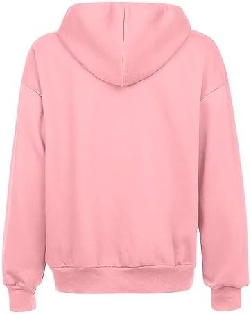 Women's Zip Up Hoodies Casual Fall Fashion Oversized Sweatshirts Y2K Teen Girl Cute Long Sleeve Jackets with Pockets