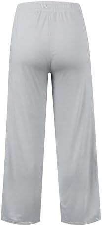 SHAOBGE Oversized Wide Leg Sweatpants Women Elastic Drawstring Straight Leg Sweatpants Low Waisted Baggy Lounge Pants Pocket