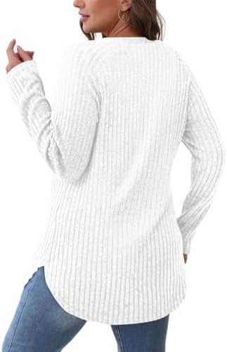 Tunic Pullover Fall Shirts Women Clothes Long Sleeve Shirt Woman Wear Fashion 2025 Trendy Travel Outfit Winter Tops