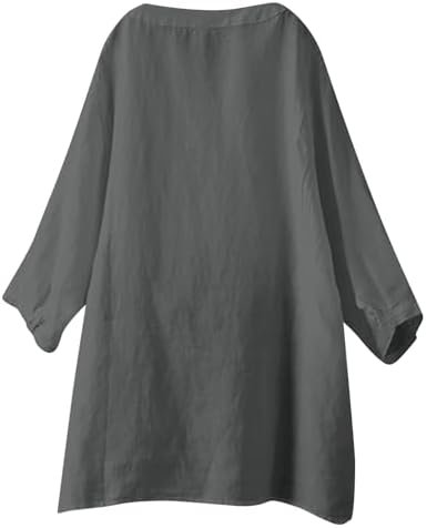 Womens Linen Button Down Shirts Gauze Cotton Shirt Short Sleeve Oversized Boyfriend Solid Tunic Tops Casual Dressy