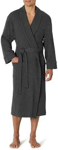 Amazon Essentials Men's Lightweight Waffle Bathrobe (Available in Big & Tall)