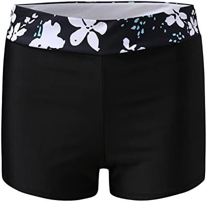 Women's Tankini Swimsuits Floral Print Two Piece Swimsuit Full Coverage Tank Top Tummy Control Bathing Suits