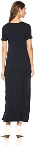 31gb7OK-vL._AC_.jpg Amazon Essentials Women's Jersey Standard-Fit Short-Sleeve Crewneck Side Slit Maxi Dress (Previously Daily Ritual)