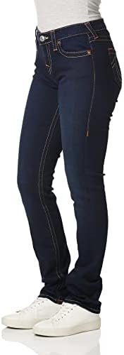 31hC29UgIbL._AC_.jpg True Religion Women's Misses Billie Midrise Straight Big T Jean