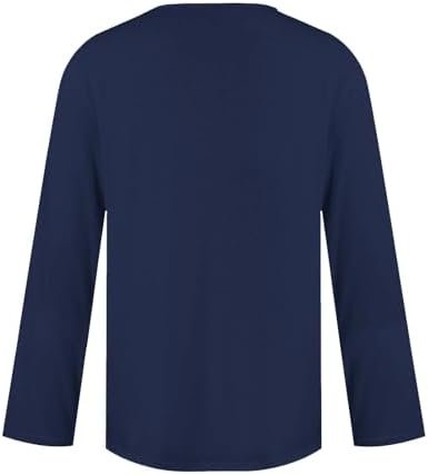 31iYqtVtxgL._AC_.jpg Asymmetric Tops for Women 2024 Trendy Casual Long Sleeve Shirts Fashion Tunic Tops V Neck Button Blouses Fall Clothes