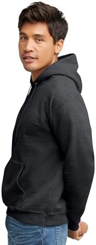 31j4J1X-MKL._AC_.jpg Hanes EcoSmart Hoodie, Midweight Fleece, Pullover Hooded Sweatshirt for Men