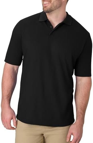 31nabcSb8kL._AC_.jpg Hanes Men’s X-Temp Short Sleeve Polo Shirt, Midweight Men's Shirt