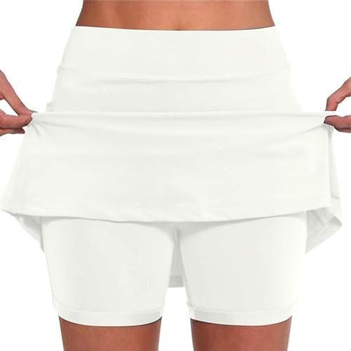 Versatile Skorts for Women, Women's Casual Athlete Tennis Skirts, Sports Lightweight Golf Workout Skort with Pockets
