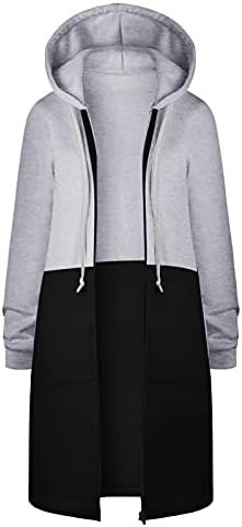 31nsjfR3alL._AC_.jpg Generic Long Hoodie for Women 2024 Casual Zip Up Drawstring Fleece Sweatshirt Oversized Jackets Coat Lightweight Fall Clothes