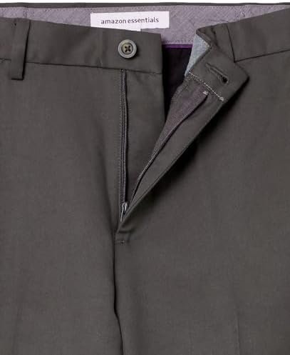 Amazon Essentials Men's Classic-Fit Expandable-Waist Flat-Front Dress Pant