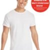 Hanes Packs, Stay-Tucked Soft Cotton, Best Undershirts for Men, White/Black/Asstd Multipacks