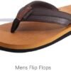 KuaiLu Men's Yoga Mat Leather Flip Flops with Arch Support Comfortable Cushion Walking Thong Sandals Slip On Indoor Outdoor
