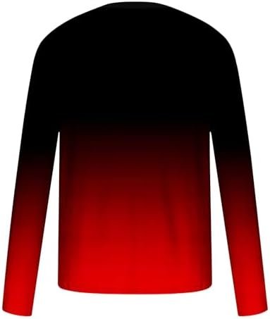 31tsiAuM2WL._AC_.jpg Muscularfit Mens Long Sleeve Shirts Casual Gradient Color Loose Pullover Graphic Tee Shirts Fall Fashion Athletic Sweatshirts