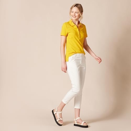 Amazon Essentials Women's Short-Sleeve Polo Shirt (Available in Plus Size)